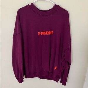 FP Movement by Free People Burgundy Sweatshirt